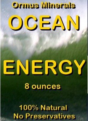 Ormus minerals Ocean Energy Mental Health Clarity Better Vision immunity 8oz