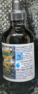 COLLOIDAL SILVER 1000 PPM 4 OZ.- IMMUNE SUPPORT WITH DROPPER