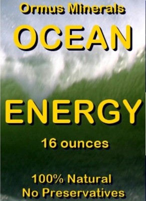 Ormus minerals Ocean Energy Mental Health Clarity Better Vision immunity 16oz