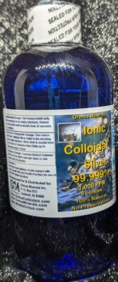 COLLOIDAL SILVER 1000 PPM 8 OZ.- IMMUNE SUPPORT WITH DROPPER