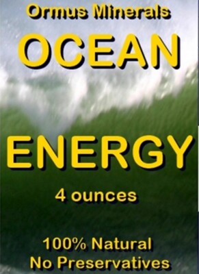 Ormus minerals Ocean Energy Mental Health Clarity Better Vision immunity 4oz