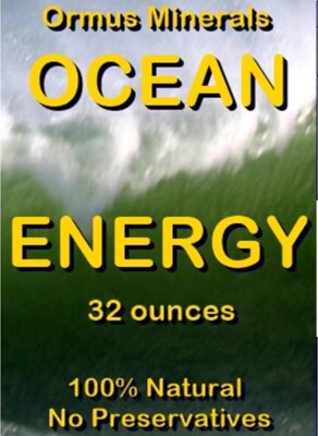 Ormus minerals Ocean Energy Mental Health Clarity Vision health immunity 32oz