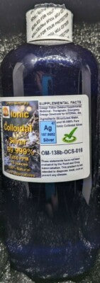 COLLOIDAL SILVER 1000 PPM 16 OZ.- IMMUNE SUPPORT WITH DROPPER