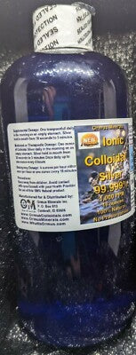 COLLOIDAL SILVER 1000 PPM 16 OZ.- IMMUNE SUPPORT WITH DROPPER