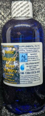 COLLOIDAL SILVER 1000 PPM 8 OZ.- IMMUNE SUPPORT WITH DROPPER