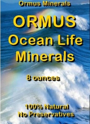 Ormus Ocean Life Minerals Mental Health Clarity Digestion Immunity 8oz