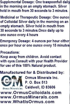 COLLOIDAL SILVER 1000 PPM 16 OZ.- IMMUNE SUPPORT WITH DROPPER