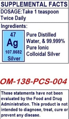 COLLOIDAL SILVER 1000 PPM 4 OZ.- IMMUNE SUPPORT WITH DROPPER