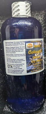 COLLOIDAL SILVER 1000 PPM 32 OZ.- IMMUNE SUPPORT Cold Skin WITH DROPPER