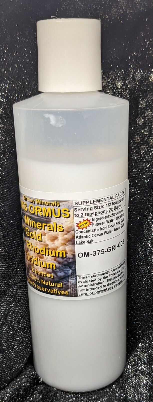 M3 Ormus Minerals Ormus Mental Health Immunity Skin Electrolytes Energy 8oz