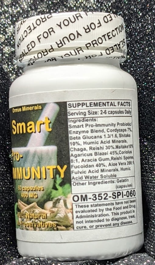 Smart Pro-Immunity Booster Probiotics Energy Minerals Humic Fulvic Acid 60 caps