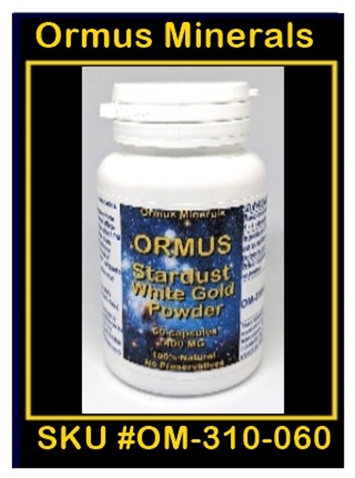 Ormus White Powder Gold Capsules 60 count