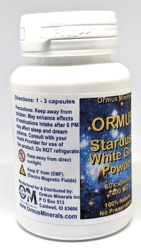 Ormus White Powder Gold Capsules 60 count