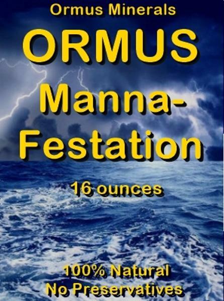 Ormus Manna-Festations - 16oz, Monatomic m-state gold liquid Energy Focus Immune