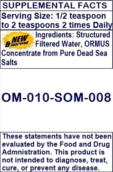 Pure Dead Sea Ormus Minerals