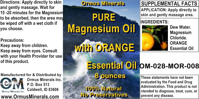 Pure Magnesium Oil w Esssential Oils