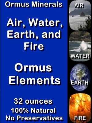 Ormus Minerals Air, Water, Earth, And Fire Ormus Elements