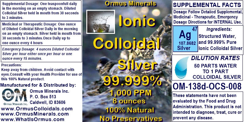 1000 PPM Colloidal Silver