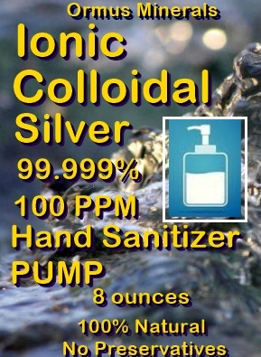 Colloidal Silver Hand Pump 100 ppm