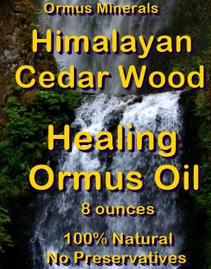 Ormus Minerals Himalayan Cedar Wood Healing Ormus Oil bnr