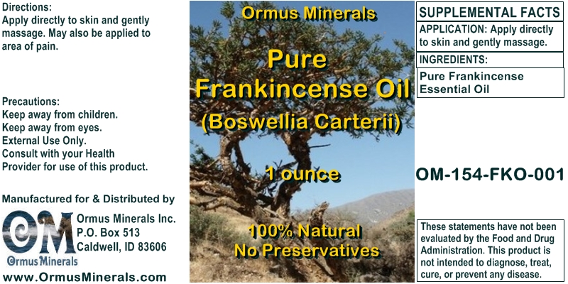 Pure Frankincense Essential Oil
