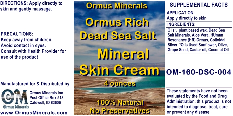 Dead Sea Salt Mineral Skin Cream