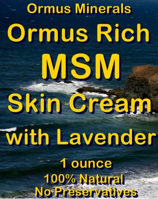 Ormus Minerals -Ormus Rich MSM Skin Cream with LAVENDER