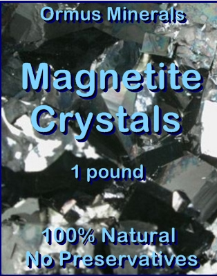 Ormus Minerals -MAGNETITE Crystals