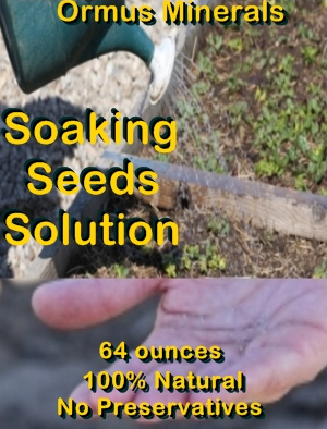 Ormus Minerals -SOAKING SEEDS Solution