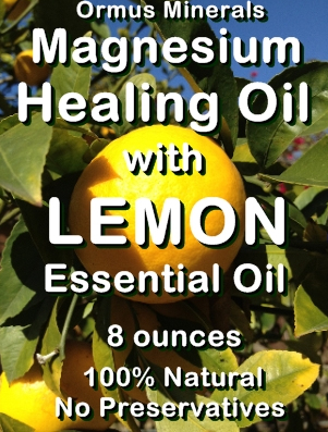 Ormus Minerals -Magnesium Healing Oil with LEMON Essential Oil