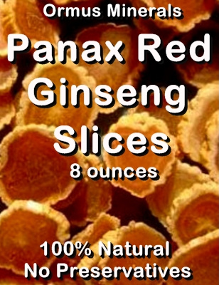 Ormus Minerals -Panax Red Ginseng Slices