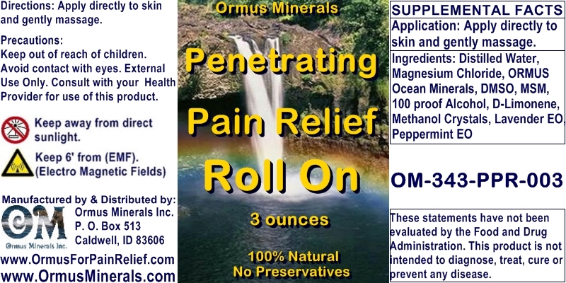 Ormus Minerals - Penetrating Pain Releif Roll On