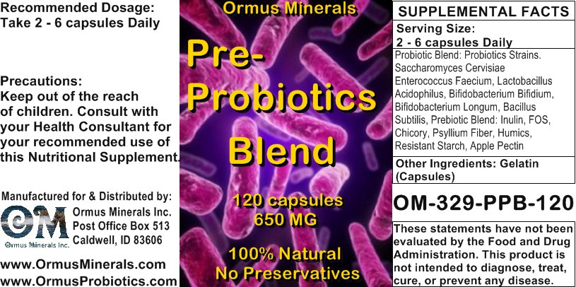 Ormus Minerals PreProbiotics Blend