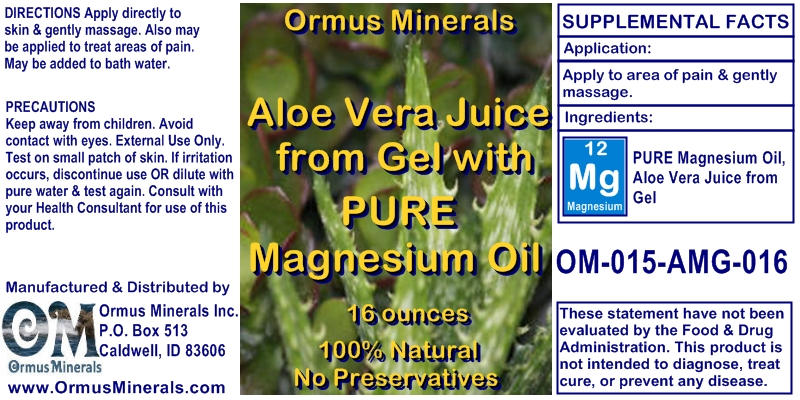 Magnesium Oil with Aloe Vera 