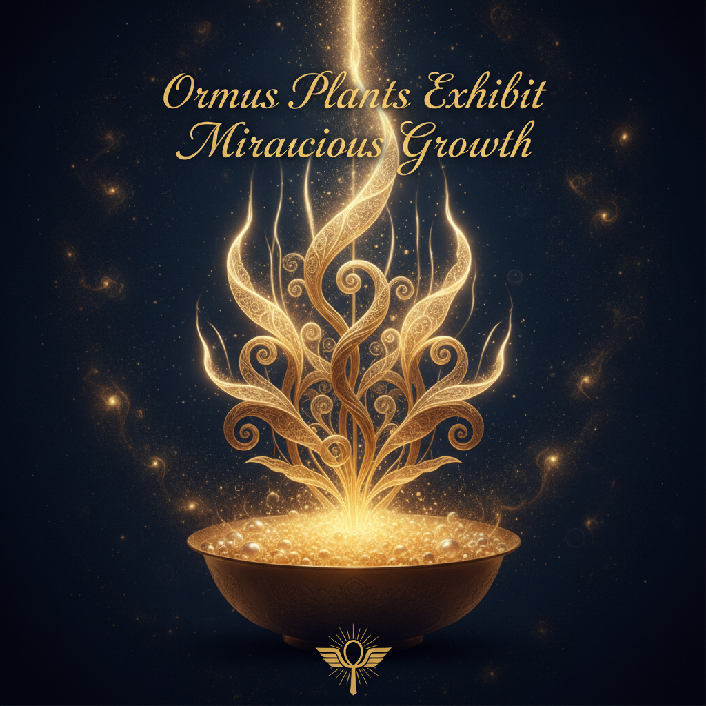 Ormus Plants Exhibit Miraculous Growth