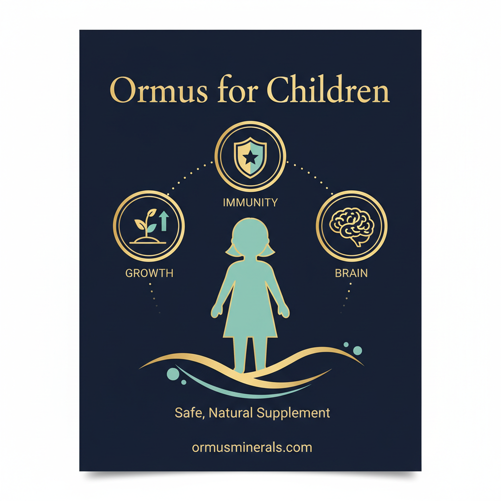 Ormus for Children: What Parents Should Know - Ormus Minerals Infographic