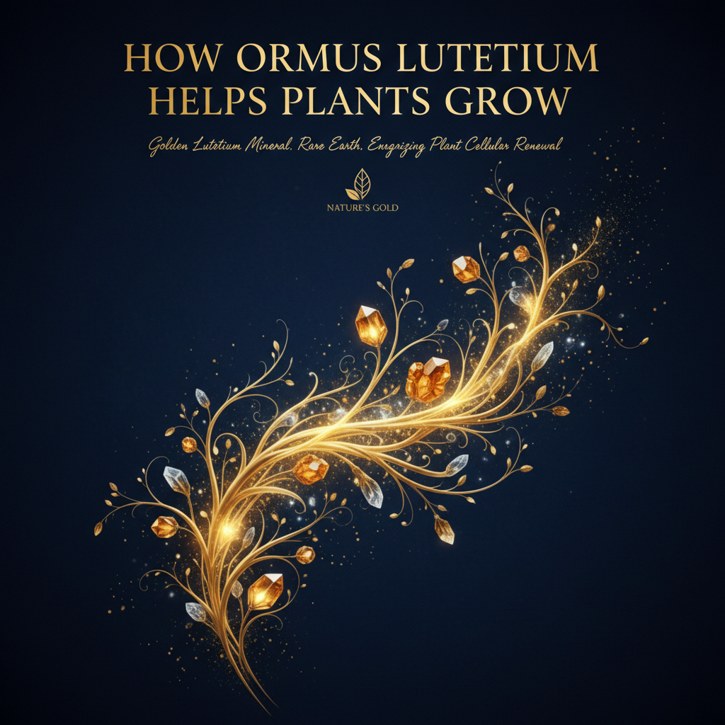 How Ormus Lutetium Helps Plants Grow