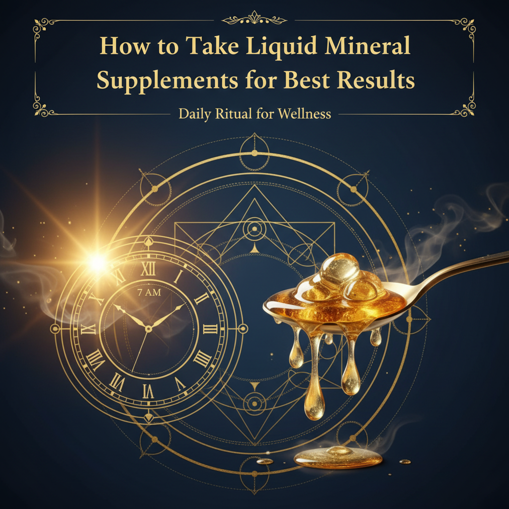 How to Take Liquid Mineral Supplements for Best Results