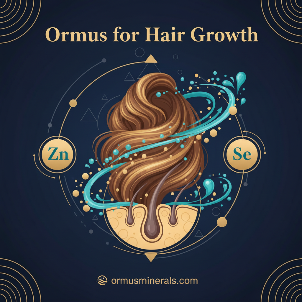 Ormus for Hair Growth: The Mineral Connection - Ormus Minerals Infographic