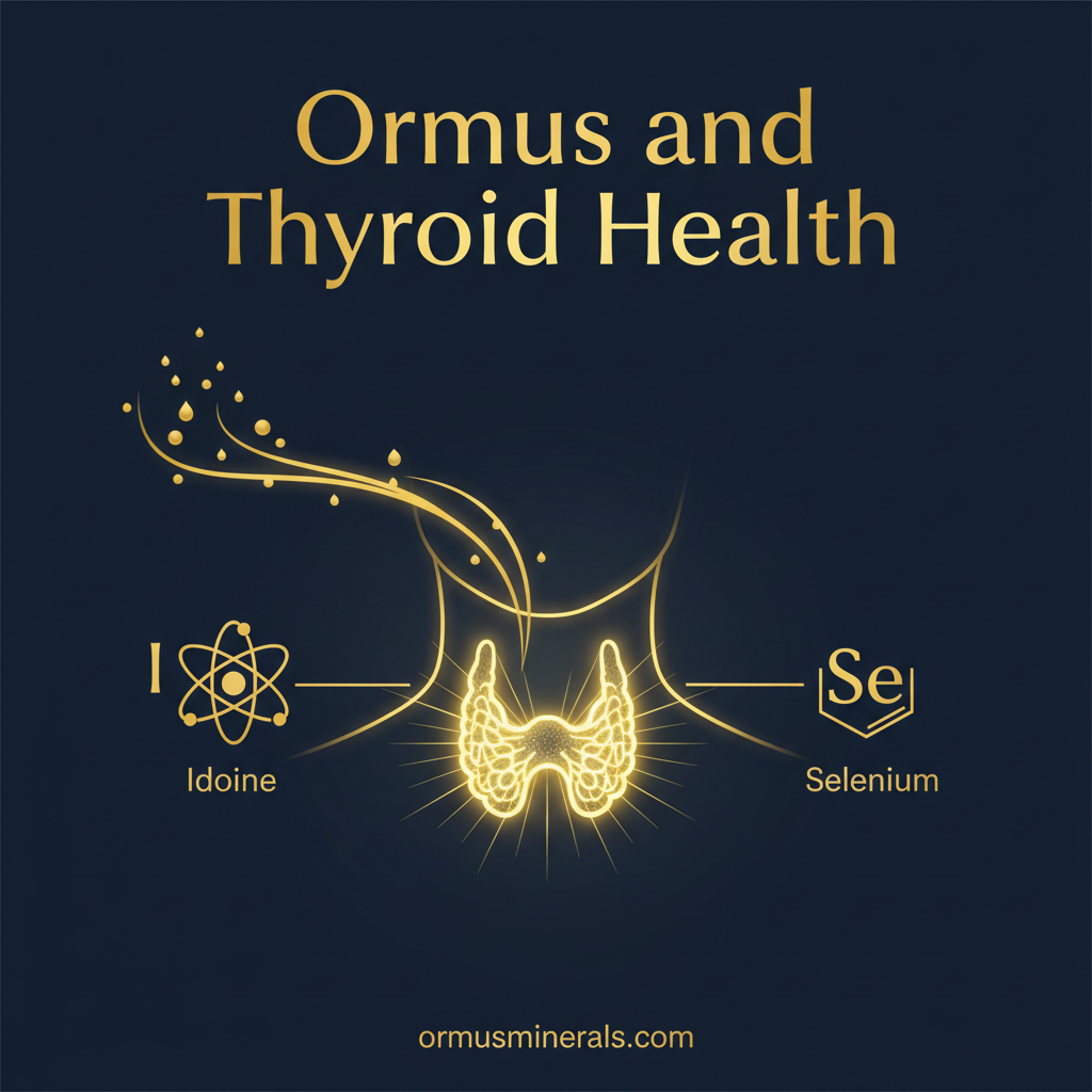 Ormus and Thyroid Health: Iodine, Selenium and Trace Minerals - Ormus Minerals Infographic