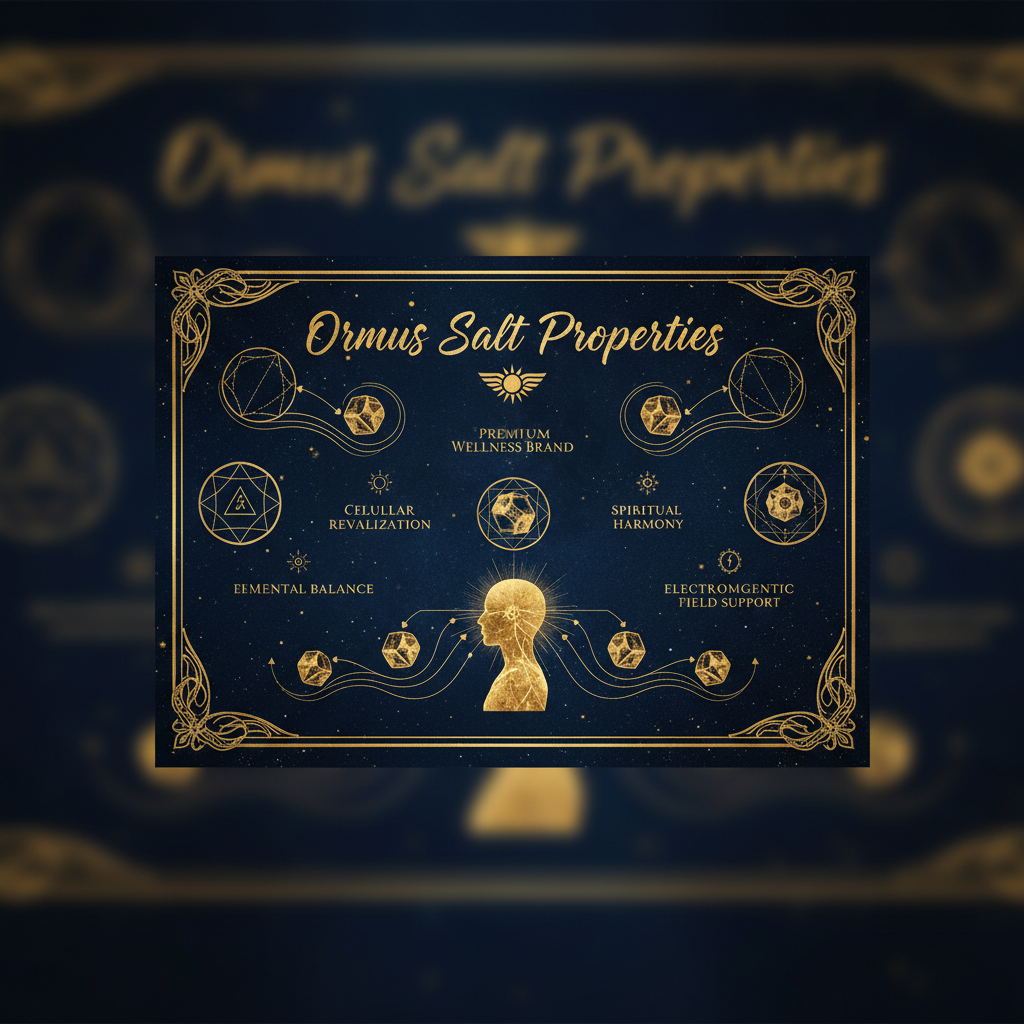 Ormus Salt Properties