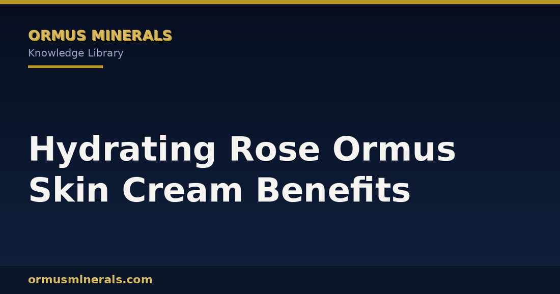 Hydrating Rose Ormus Skin Cream Benefits header graphic