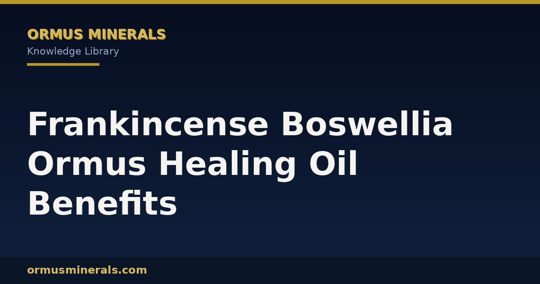Frankincense Boswellia Ormus Healing Oil Benefits header graphic