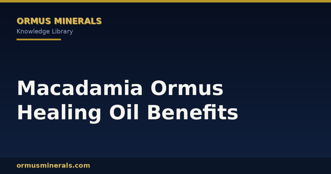 Macadamia Ormus Healing Oil Benefits header graphic