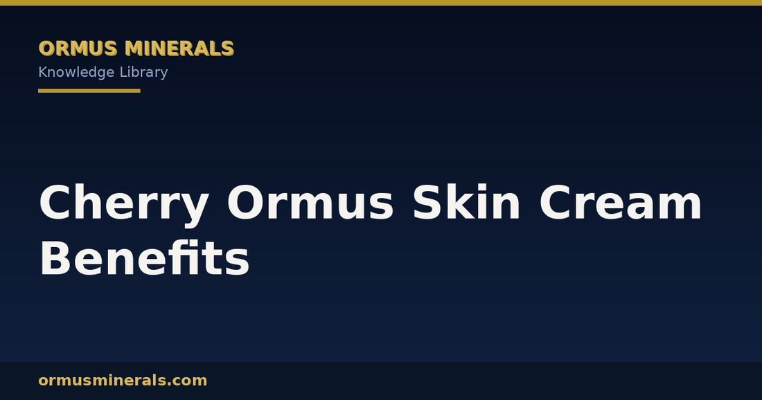 Cherry Ormus Skin Cream Benefits header graphic