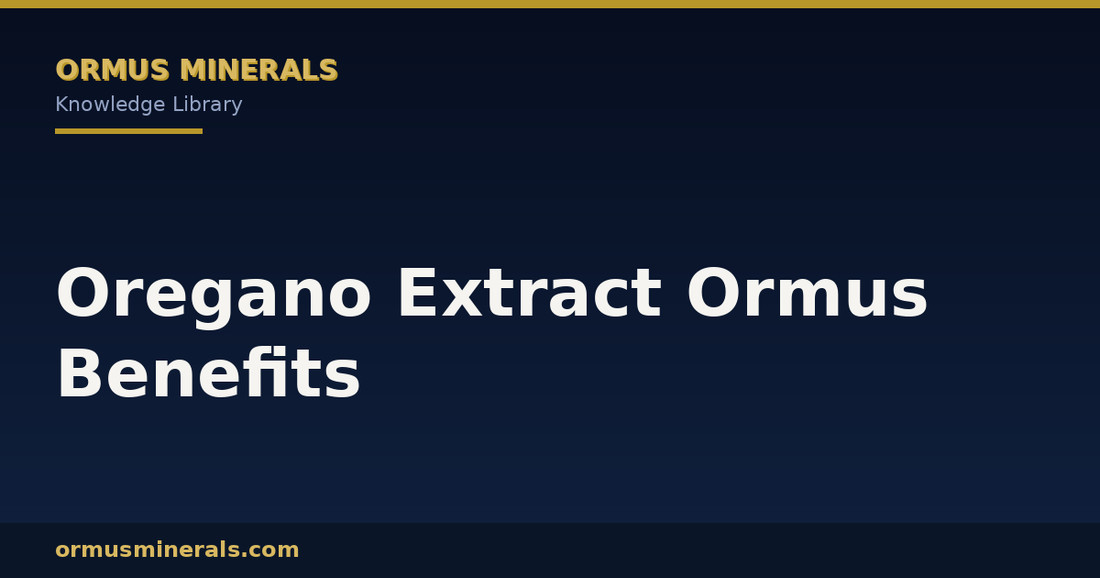 Oregano Extract Ormus Benefits header graphic