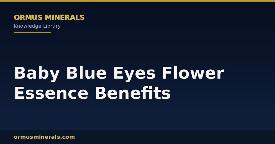 Baby Blue Eyes Flower Essence Benefits header graphic