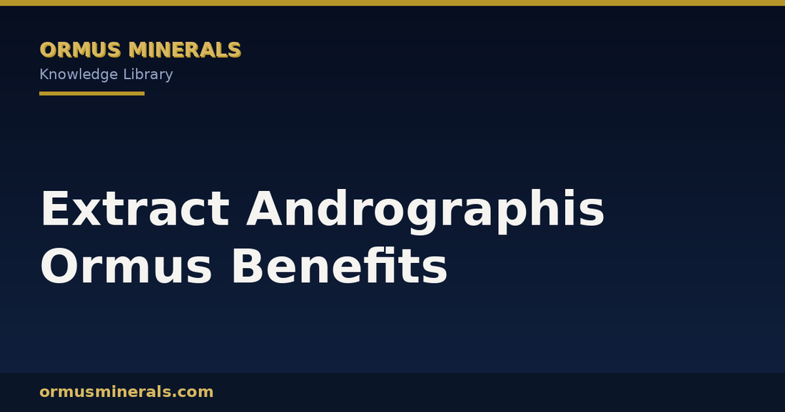 Extract Andrographis Ormus Benefits header graphic