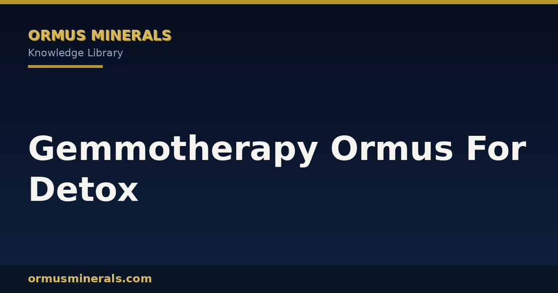 Gemmotherapy Ormus For Detox header graphic