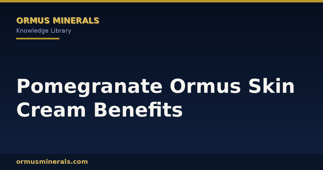 Pomegranate Ormus Skin Cream Benefits header graphic